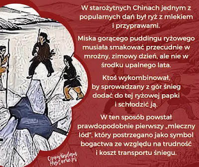 Pierwsze lody Jak powstały pierwsze lody