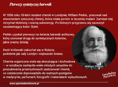 Pierwszy syntetyczny barwnik Historia pierwszego syntetycznego barwnika