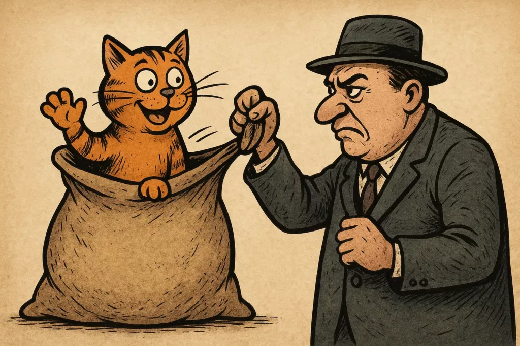 Skąd się wzięło powiedzenie kupić kota w worku
